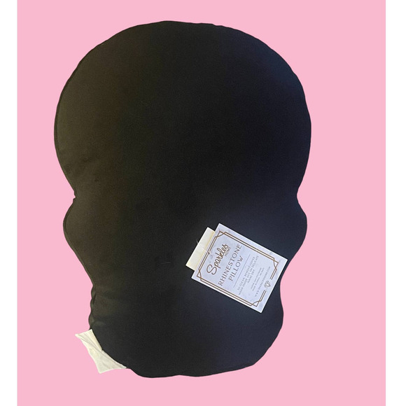 TIK TOK VIRAL Rhinestone Sugar Skull Halloween 2023 Decorative Pillow New - Picture 2 of 7